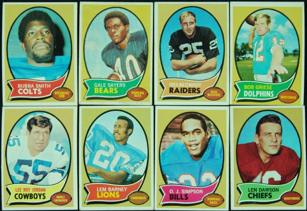 1970 Topps Football Grouping With Hall of Famers, Stars, Specials (220)
