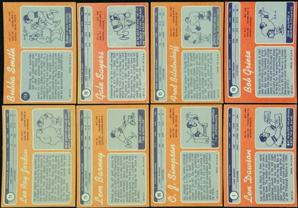 1970 Topps Football Grouping With Hall of Famers, Stars, Specials (220)