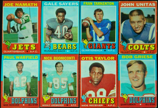 1971 Topps Football Grouping With Hall of Famers, Stars and Specials (350)