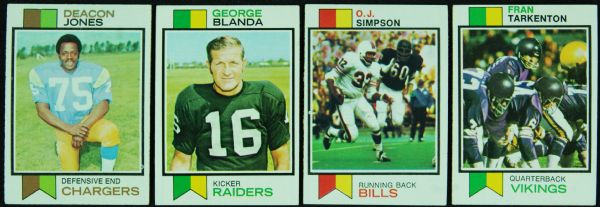 1973 Topps Football Grouping With Hall of Famers, Stars and Specials (550)