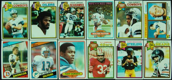 1979-90 Topps Football High-Grade Grouping With Hall of Famers, Stars and Specials (2,266)