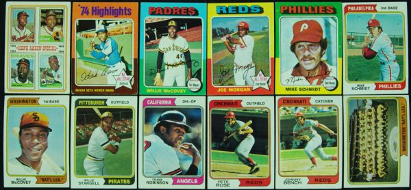 Huge Hoard 1973-75 Topps Baseball With HOFers, Stars and Specials (2,840)