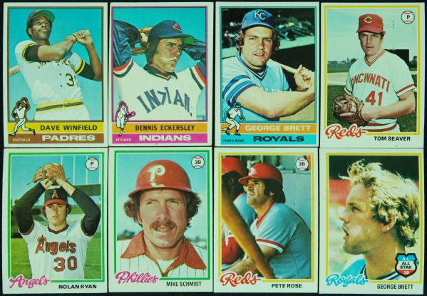 Massive Hoard 1976-78 Topps Baseball With HOFers, Stars and Specials (3,500)
