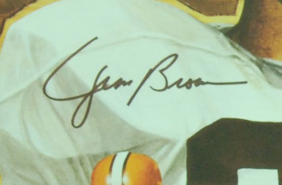 Jim Brown Signed 26x33 Legend Series Lithograph (2593/3200) (PSA/DNA)