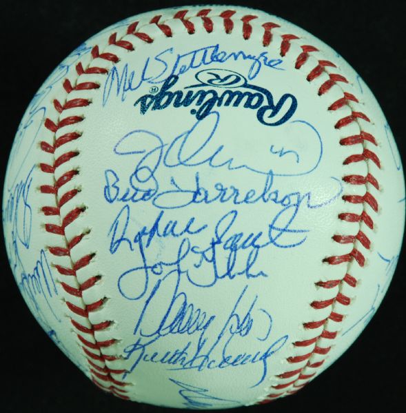 1986 New York Mets World Champions Team-Signed Baseball (31 Signatures)