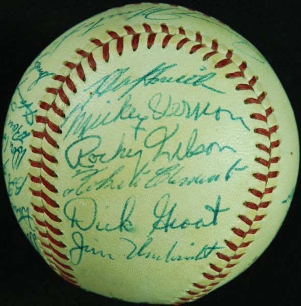 1960 Pittsburgh Pirates World Champions Team-Signed ONL Baseball (19) with Roberto Clemente (PSA/DNA)