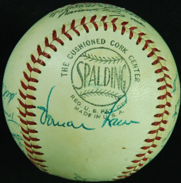 1960 Pittsburgh Pirates World Champions Team-Signed ONL Baseball (19) with Roberto Clemente (PSA/DNA)