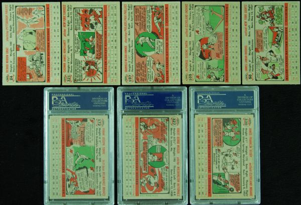 1956 Topps Baseball High-Grade Grouping With Stars and Slabbed (74)