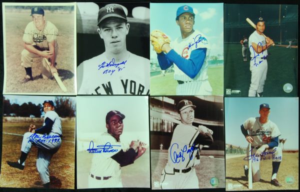 HOFers & Stars Signed Baseball 8x10 Photos (39)