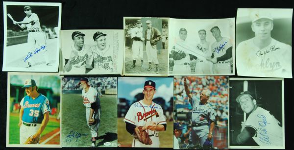 HOFer Signed 8x10 Photos (10) with Reese, Hubbell