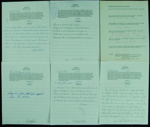 Signed What Is Your Greatest Thrill/Memorable Moment? Handwritten Letters (100)