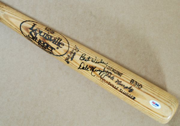 Dale Murphy 1980-83 Game-Used Signed Louisville Slugger Bat (PSA/DNA)