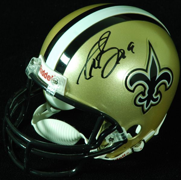Drew Brees Signed Saints Mini-Helmet