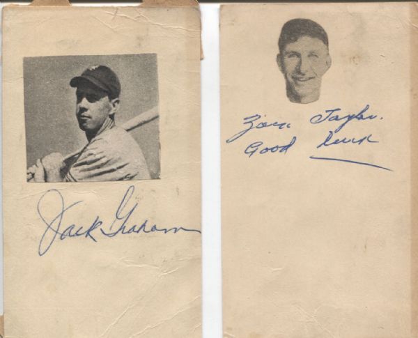 1930s & 1940s Signed GPCs and 3x5 Index Cards (11)