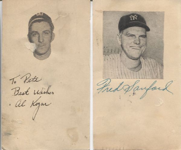 1930s & 1940s Signed GPCs and 3x5 Index Cards (11)
