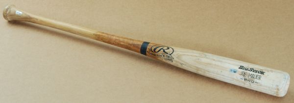 Joe Mauer 2009 Game-Used Rawlings Bat from his MVP Year (Sept. 29, 2009) (MLB Authentication)