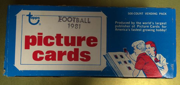 1981 Topps Football Vending Box (500)
