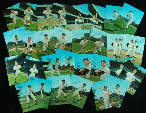 1964-66 Requena Yankees Color 8x10 Sets (2)