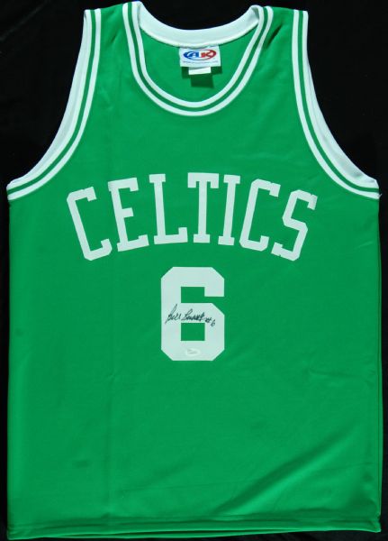 Bill Russell Signed Celtics Green Jersey (JSA)