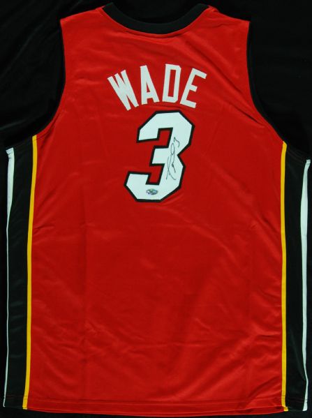 Dwyane Wade Signed Heat Red Jersey 