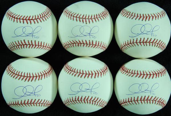 Adam Jones Single-Signed Baseballs (6)