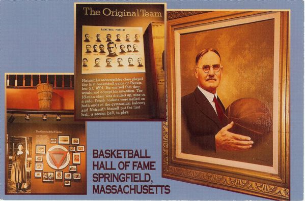 Basketball HOFers Multi-Signed Hall of Fame Postcard (9)