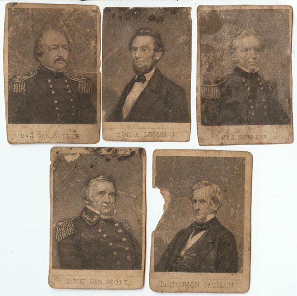 19th Century Tobacco Issue Group (5) with Abraham Lincoln