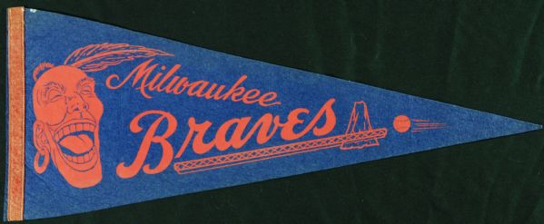 1950s Milwaukee Braves Pennant