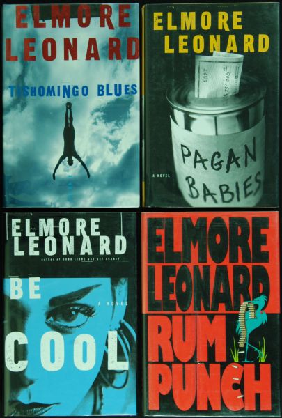 Elmore Leonard Signed Hardcover Books (4)