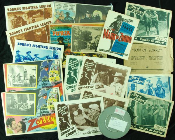 Zorro Lobby Cards and Original Film Group (17 pieces)