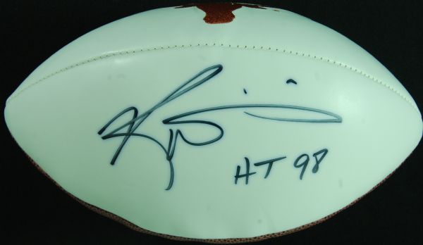 Ricky Williams Signed Texas Longhorns Logo Football HT 98 (PSA/DNA)