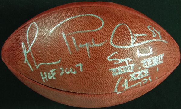 Michael Irvin Signed Wilson NFL Football with Multiple Inscriptions including Play Maker (JSA)