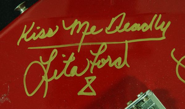 Lita Ford & Cherie Currie Signed Guitar from The Runaways (PSA/DNA)