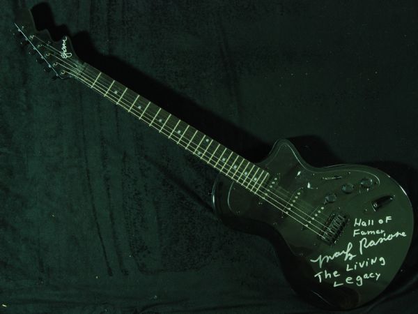 Marky Ramone Signed Guitar Inscribed Hall of Famer & The Living Legend (PSA/DNA)