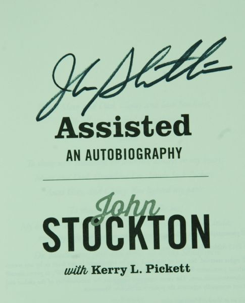 John Stockton Signed Unassisted Book (PSA/DNA)