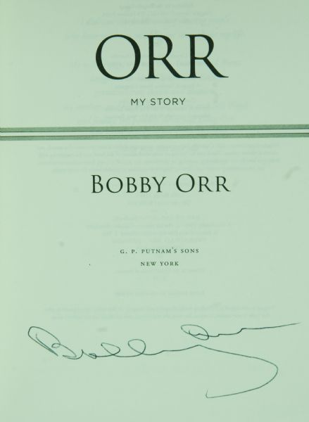 Bobby Orr Signed My Story Book (PSA/DNA)