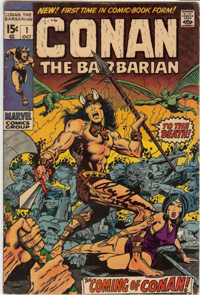 Roy Thomas Signed Conan The Barbarian Comic Book No. 1 Issue (PSA/DNA)