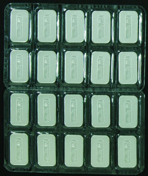 20 One-Ounce Silvertowne Silver Bars (20)