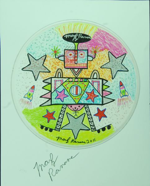 Marky Ramone Signed Original Artwork (Hand-Numbered 29/40) (PSA/DNA)