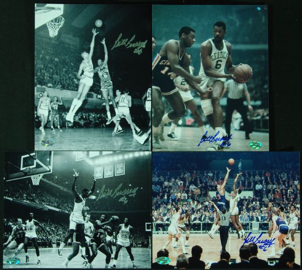 Bill Russell Signed 8x10 Photos (4)