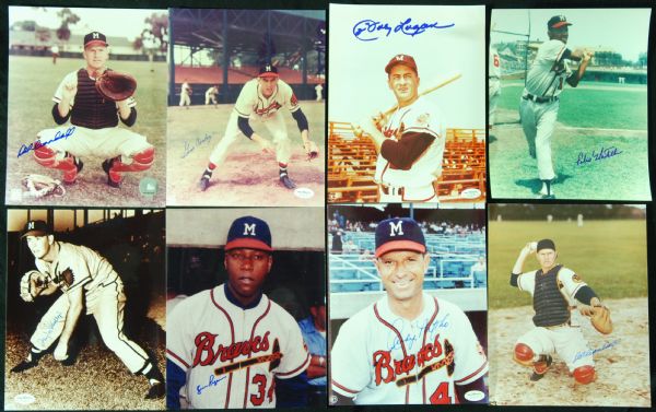 Milwaukee Braves Signed 8x10 Photos (24)