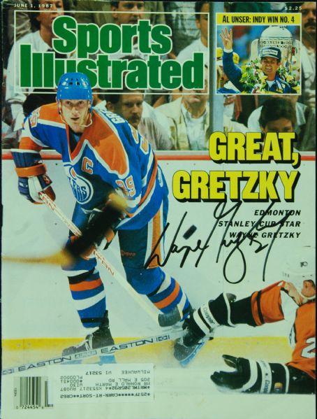 Wayne Gretzky Signed Sports Illustrated Magazine (1987) (PSA/DNA)