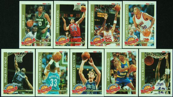 1992-93 Hoops Magic's All-Rookie Team Near Set (9/10)