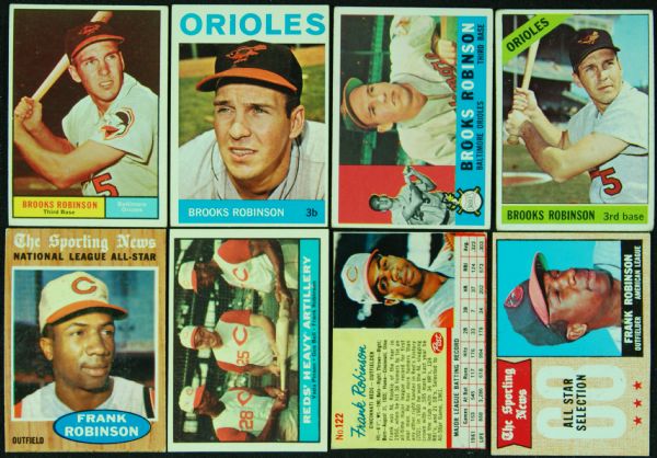 Brooks & Frank Robinson 1960s Vintage Card Group (8)