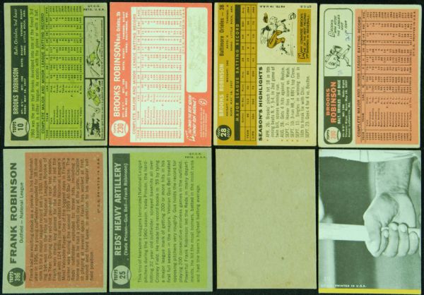 Brooks & Frank Robinson 1960s Vintage Card Group (8)