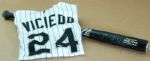 Dayan Viciedo Game-Used Home Jersey & Marucci Bat (2)