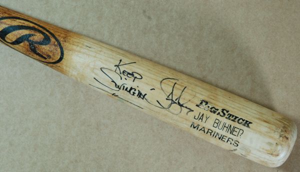 Jay Buhner 2000 Signed & Game-Used Rawlings Bat (PSA/DNA)