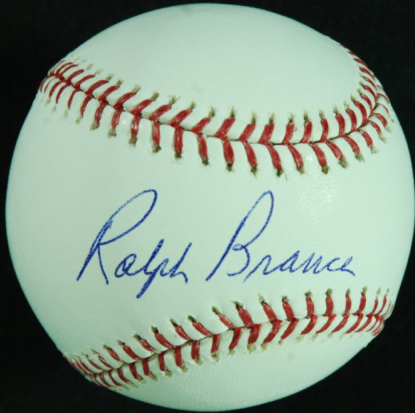 Ralph Branca Single-Signed OML Baseball (JSA)