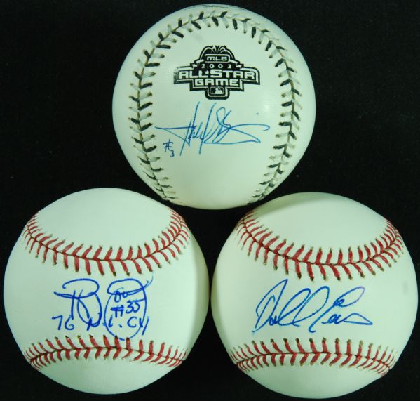 Harold Baines, Darrell Evans & Randy Jones Single-Signed Baseballs (3) (JSA)