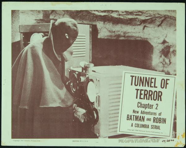 Batman and Robin Original Serial Lobby Card with Wizard (Chapter 2, 1949)